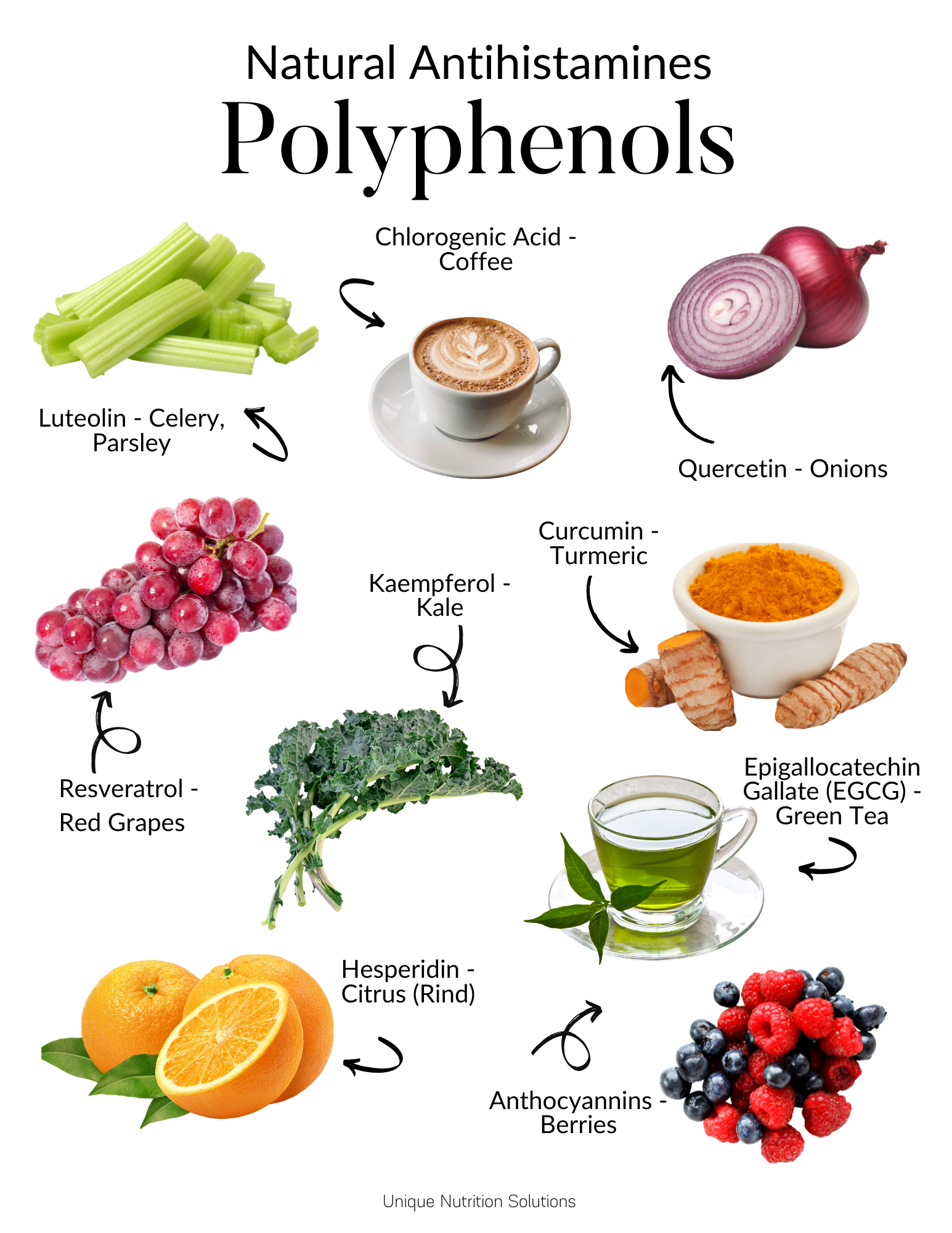 Natural Antihistamines Polyphenols