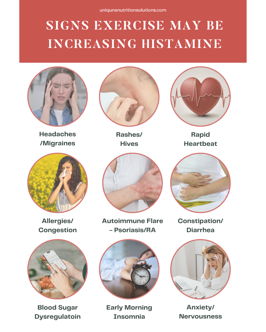 Histamine Intolerance Exercise Symptoms
